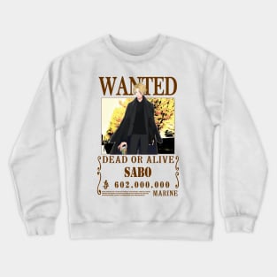 Sabo One Piece Wanted Crewneck Sweatshirt